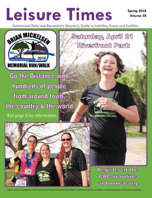 Cottonwood Parks and Recreation Spring Leisure Times 2018