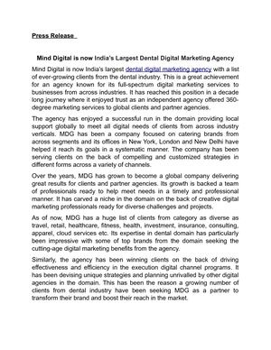 Dental Digital Marketing Agency