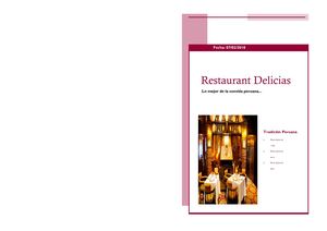 Catalogo Restaurante