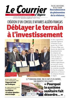 Le Courrier D'Algérie Du Jeudi 8 Février 2018
