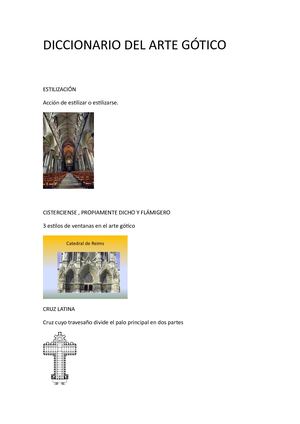 Diccionario Del Arte Gótico