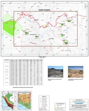 MAPA 9 MAF ATPM 14 A GEOQUÍMICA ZONA PUQUIO