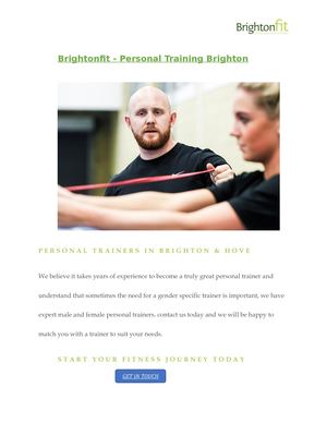 Brightonfit Personal Training Brighton