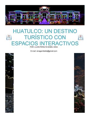 HUATULCO: UN DESTINO TURÍSTICO CON ESPACIOS INTERACTIVOS