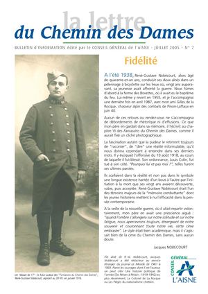 La Lettre Du Chemin Des Dames N° 7 - Juillet 2005