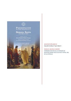 Presentación Cartel Oficial S. SANTA  2018