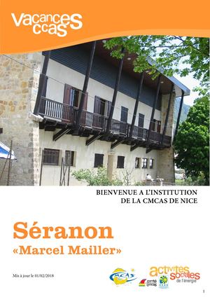 Livret d'Accueil Seranon - 2018