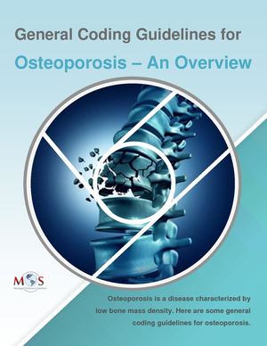 General Coding Guidelines for Osteoporosis – An Overview