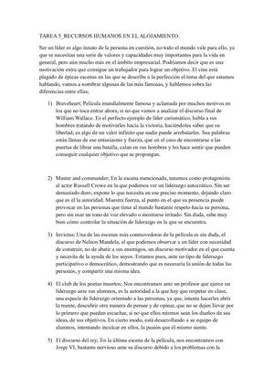 Tarea 5 Recursos humanos