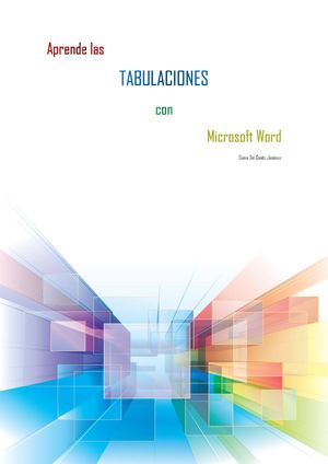 Aprende Las Tabulaciones Con Word