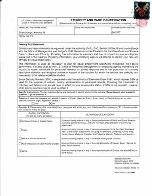 IRS/SF-181/Statutory Claim