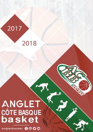 Plaquette Anglet Côte Basque Basket 2018