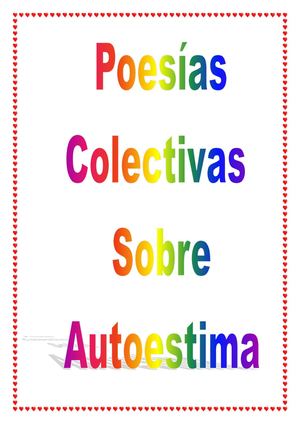 Poesías colectivas sobre AutoEstima