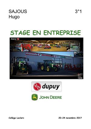 Rapport De Stage Hugo Sajous 3e1