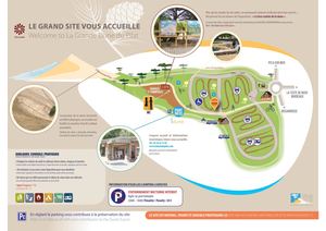 Plan de l'espace accueil de la dune du Pilat