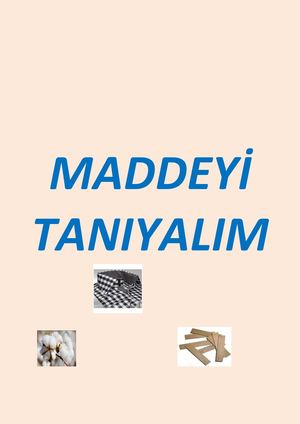 Maddeyi Tanıyalım
