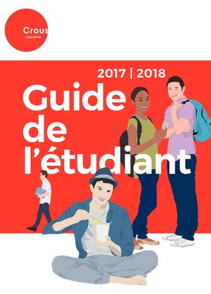 Guide de l'étudiant 2017/2018