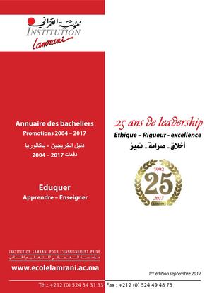 Annuaire des bacheliers (25 années de leaderschip)