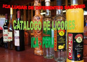 Catalogo De Licores Ica