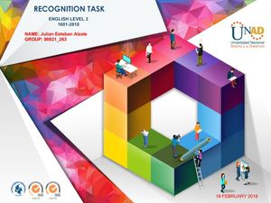 English Level 2 Recognition Task Portfolio Template Pptx