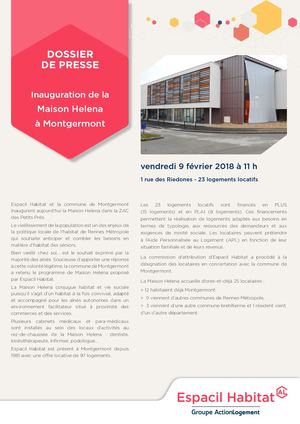 Dossier de Presse - Montgermont - Maison Helena