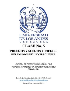 Guia 5 Prefijos Y Sufijos Griegos Helenismos De Uso Frecuente 2017
