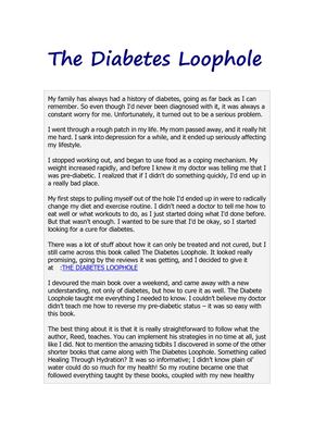 Diabetes Loophole