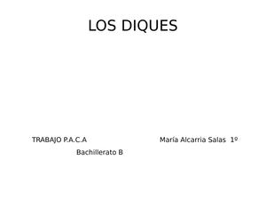 Trabajo P A C A Sobre Los Diques