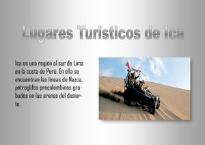 Catalogo De Lugares Turisticos De Ica