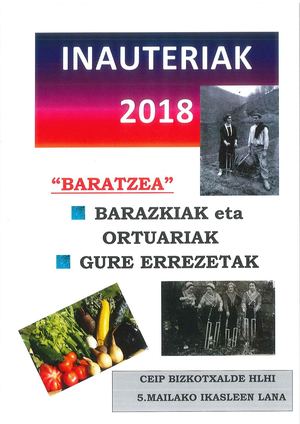 Inauterietako gaia: BARATZEA