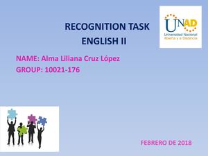 RECOGNITION TASK