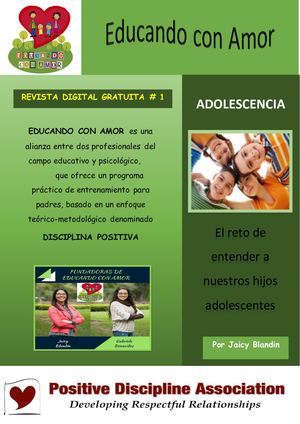 Revista Digital sobre Adolescencia