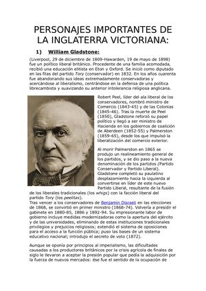 Personajes Importantes De La Inglaterra Victoriana
