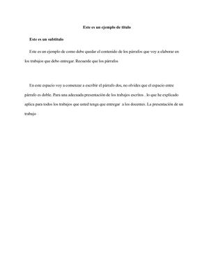 Este Es Un Ejemplo De Titulo