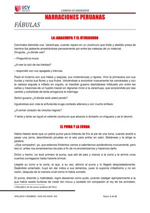 Relatos Peruanos Andinos