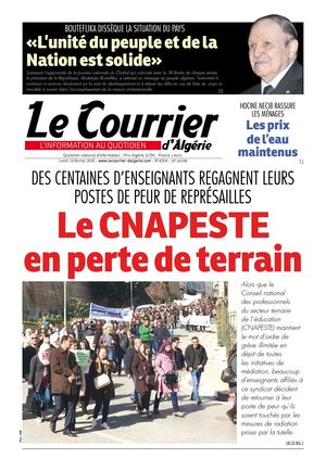Le Courrier D'Algérie Du Lundi 19 Février 2018