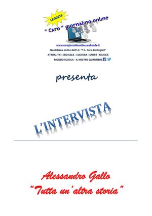 SeLF Intervista ad Alessandro Gallo