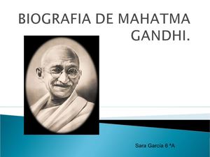 Conflictos Y Gandhi Sara