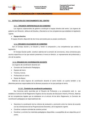 Normas De Organización