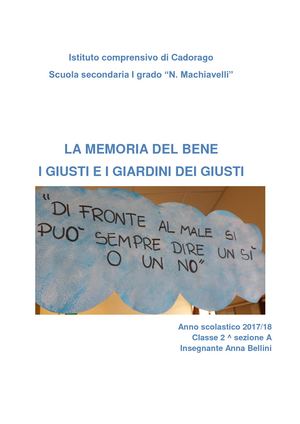 I Giusti E I Giardini Dei Giusti 2018