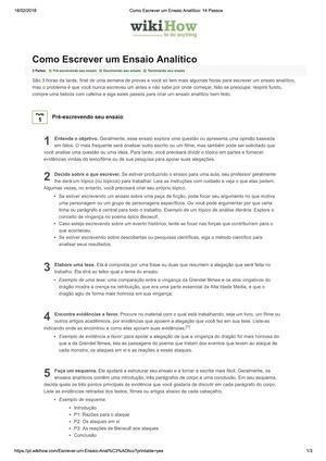 Calaméo - COMO - Fazer Uma Análise De Texto