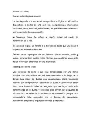 Qué Es La Topología De Una Red