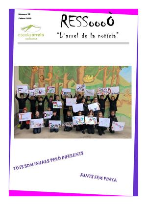 Revista 38: " Ressò: l'arrel de la notícia" Escola Arrels Solsona