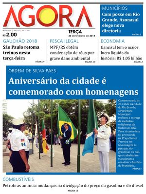 Jornal Agora - Edição 11975 - 20 de Fevereiro de 2018