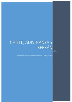 Álbum chiste, adivinanza y refrán