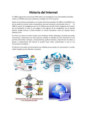 Historia Del Internet