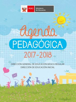 Agenda Pedagógica 2017 2018 Para Docentes De Ii Ciclo De Instituciones De Nivel De Educación Inicial