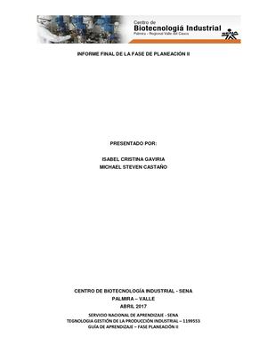 Informe Fase Planeacion Ii Ficha 1199553