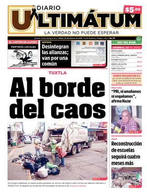 Ultimátum Chiapas, 20 Febrero 2018