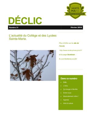 Déclic N°31 Février 2018